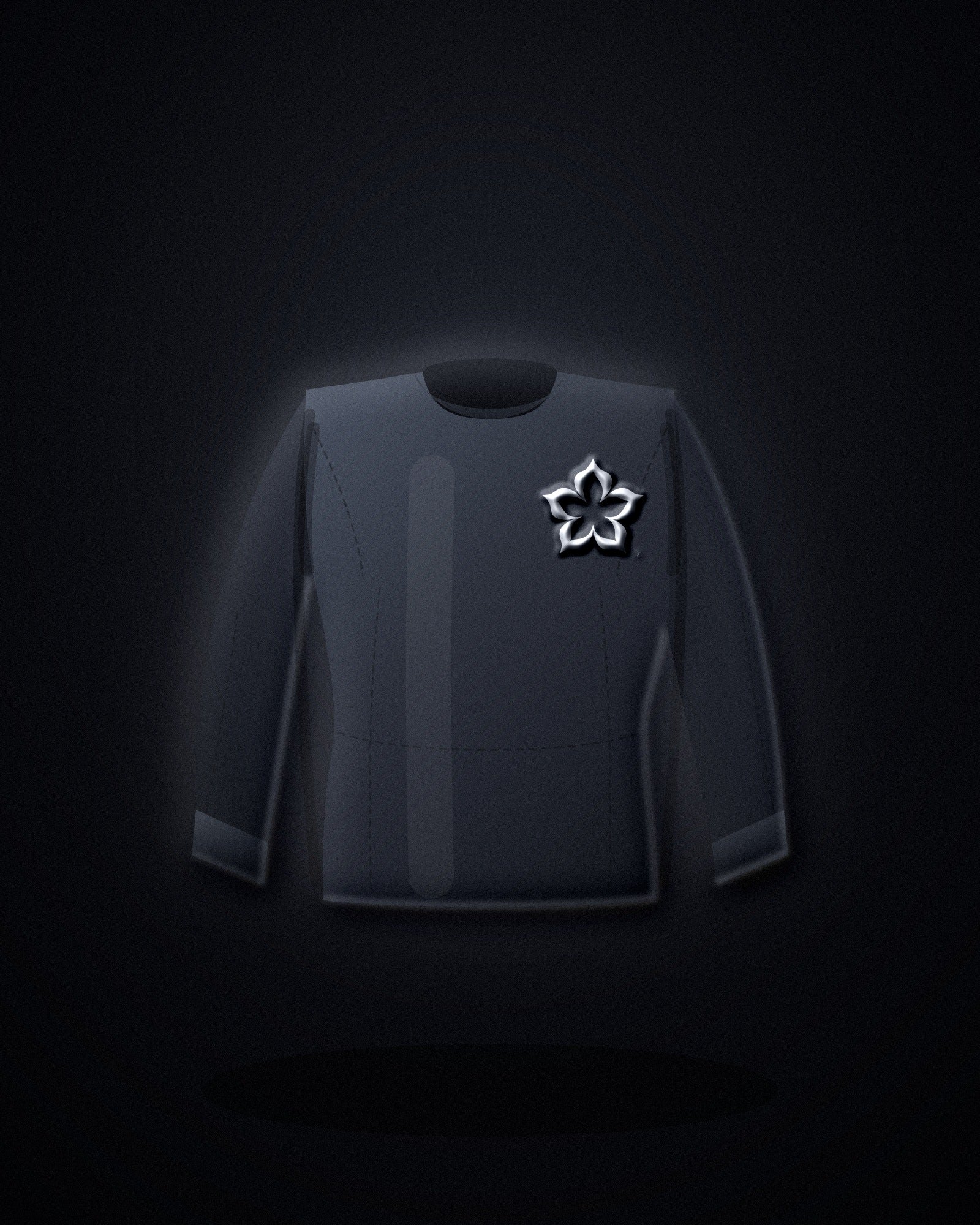 Bloom Compression Shirt — Noir